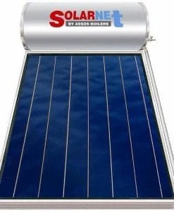 Assos Solarnet 160lt/2.5m² Glass Τριπλής Ενέργειας  έως 24 δόσεις