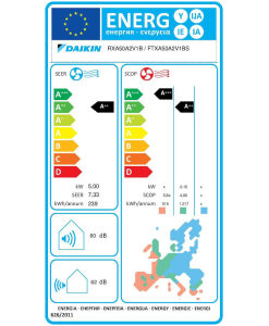 Daikin FTXA50AS / RXA50A Κλιματιστικό Inverter 18000 BTU A++/A++ Silver