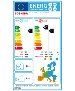 Toshiba Shorai Premium 13J2AVRG-E/B13J2KVRG Κλιματιστικό Inverter 12000 BTU A++/A+ με Ιονιστή