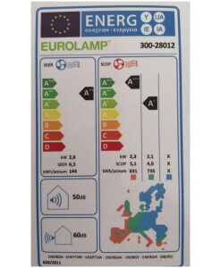 Eurolamp 3D Air Zephyrus 300-28012 Κλιματιστικό Inverter 9000 BTU A++/A+ με Ιονιστή και WiFi