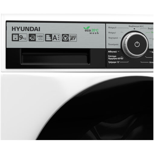 Hyundai HWM19-1409TJ/FT Πλυντήριο Ρούχων 9kg 1400 Στροφών