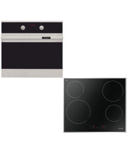 Morris MOF-64521 + MVF-65374 Φούρνος άνω Πάγκου 77lt με Κεραμικές Εστίες Π59.5εκ. Inox