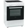 United UFV-60277 Κουζίνα 69lt με Κεραμικές Εστίες Π60εκ. Λευκή