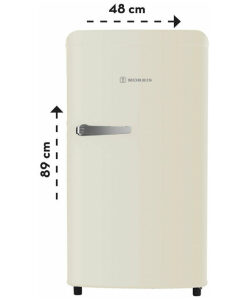 Morris MRS-31081C Retro Μονόπορτο Ψυγείο 83lt Υ89xΠ48xΒ54.5εκ. Μπεζ