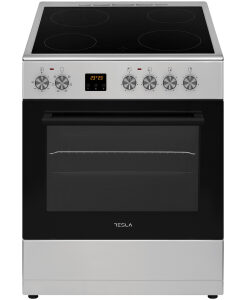Tesla CV6400SX Κουζίνα 56lt με Κεραμικές Εστίες Π60εκ. Inox
