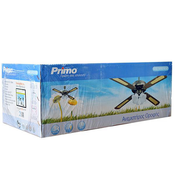 Primo WS42-4CL 18.275 Ανεμιστήρας Οροφής 105cm με Φως Καφέ