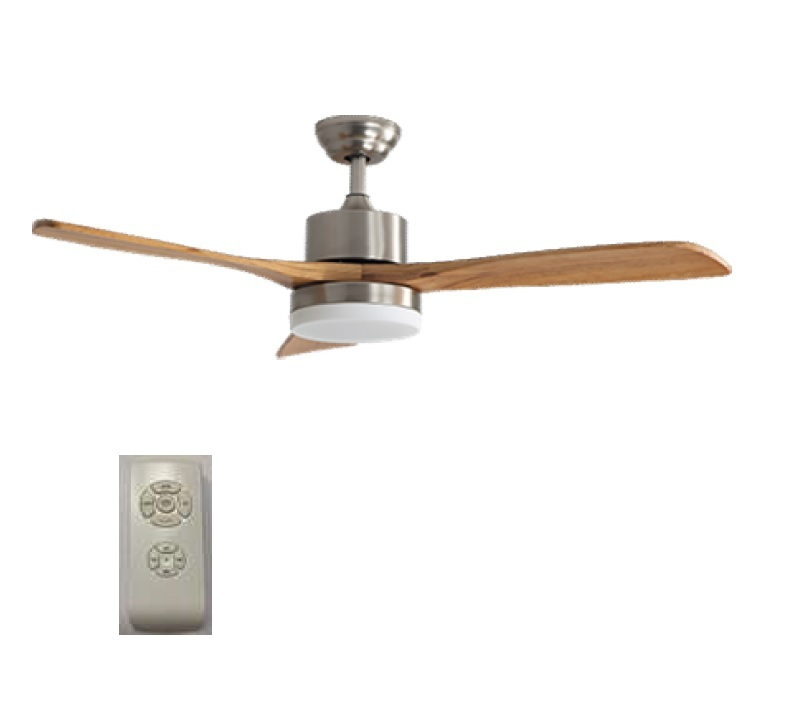 Primo PRCF-80442 Ανεμιστήρας Οροφής 130cm με Φως και Τηλεχειριστήριο Καφέ
