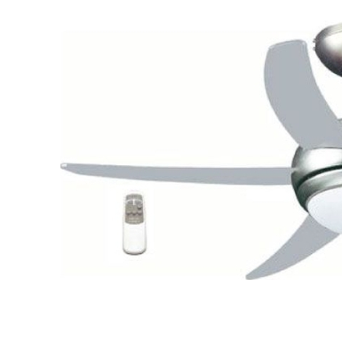 Primo PRCF-80425 Ανεμιστήρας Οροφής 110cm με Φως και Τηλεχειριστήριο Ασημί