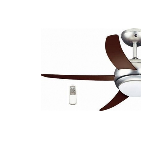 Primo PRCF-80424 Ανεμιστήρας Οροφής 110cm με Φως και Τηλεχειριστήριο Καφέ