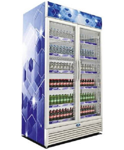 Sanden Intercool SPU-1255 Ψυγείο Αναψυκτικών 1230lt Διπλό Υ217xΠ120xΒ70cm Λευκό