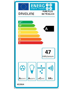 Davoline Pure Plus Απορροφητήρας Νησίδα 50cm Λευκός