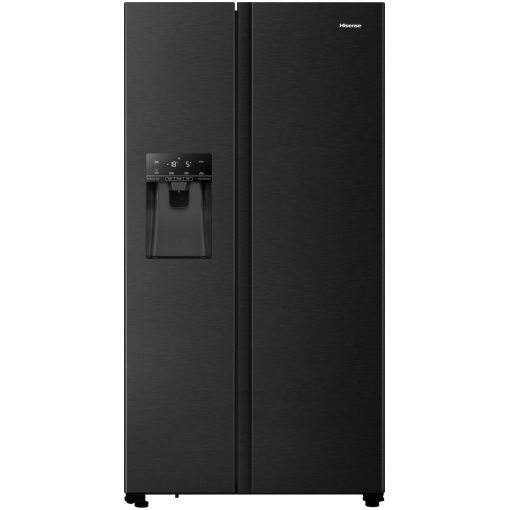 Hisense RS694N4TFE Ψυγείο Ντουλάπα 562lt Total NoFrost Υ179.3xΠ90.8xΒ68.7εκ. Μαύρο