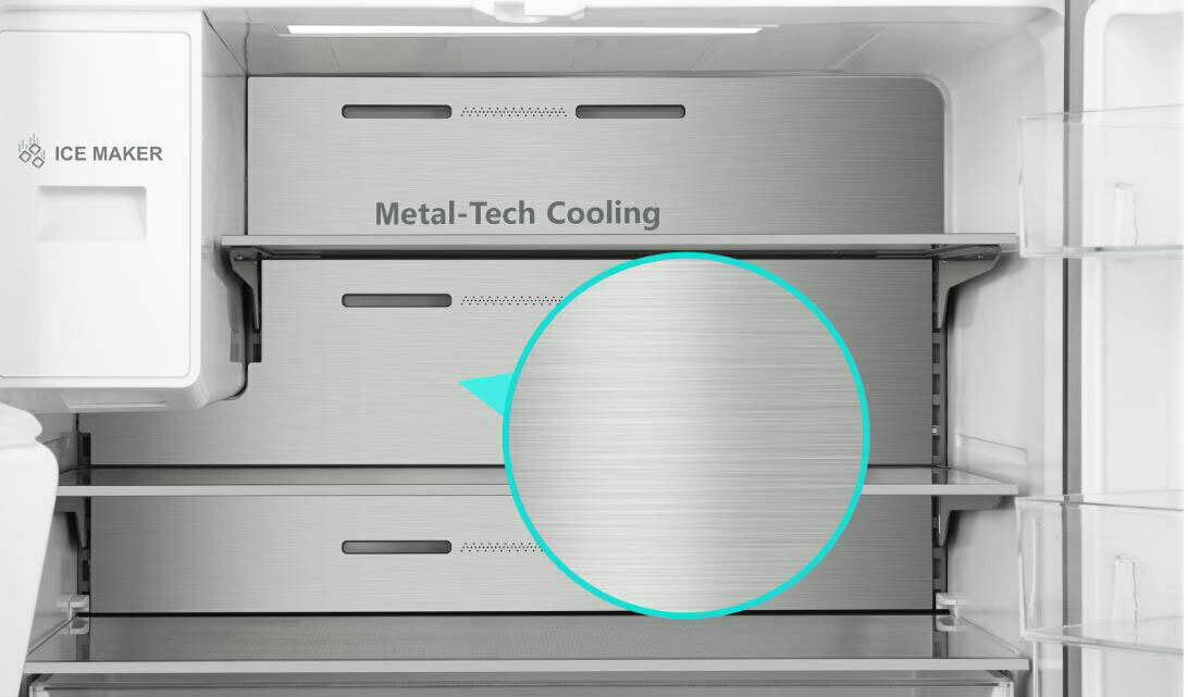 Hisense RQ760N4AFF Ψυγείο Ντουλάπα 585lt Total NoFrost Υ178.5xΠ91.2xΒ72.5εκ. Inox