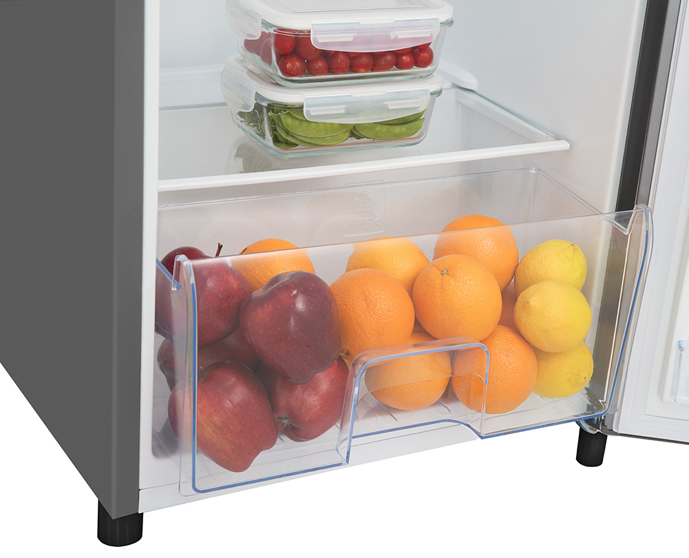 Hisense RR220D4ADF Μονόπορτο Ψυγείο 165lt Υ128xΠ51.9xΒ51.3εκ. Inox
