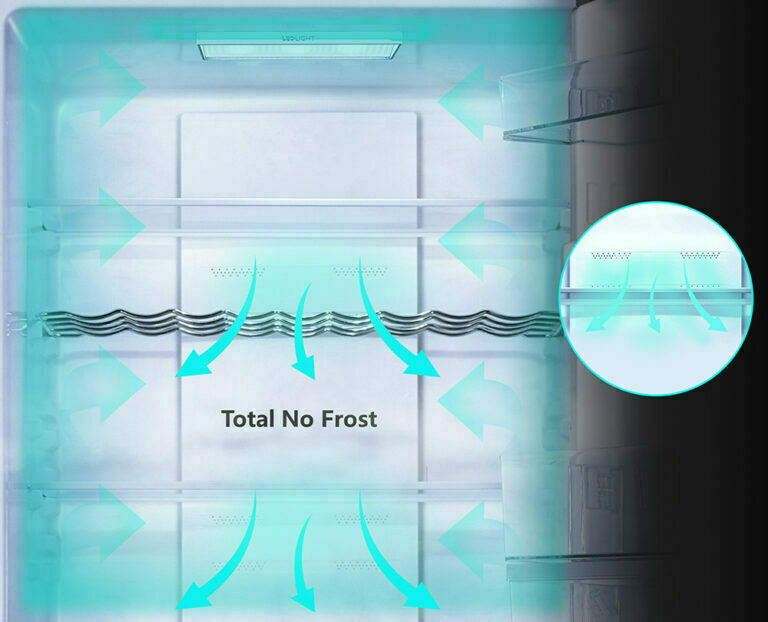 Hisense RB390N4WC1 Ψυγειοκαταψύκτης 304lt Total NoFrost Υ186xΠ59.5xΒ58.9εκ. Inox