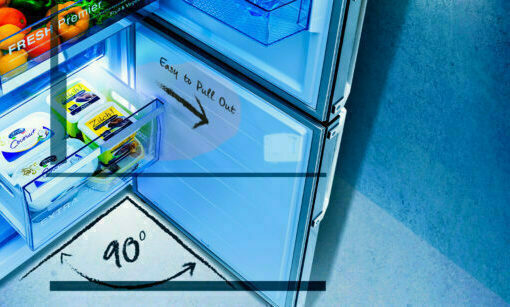 Hisense RB434N4BC2 Ψυγειοκαταψύκτης 331lt Total NoFrost Υ200xΠ60xΒ59.2εκ. Inox