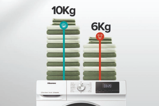 Hisense WDQY 1014 EVJM Πλυντήριο-Στεγνωτήριο Ρούχων 10kg/6kg Ατμού 1400 Στροφές