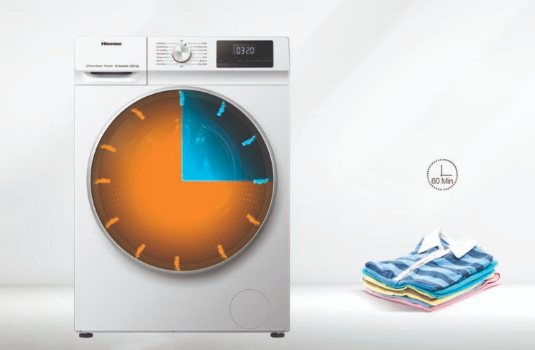Hisense WDQY 1014 EVJM Πλυντήριο-Στεγνωτήριο Ρούχων 10kg/6kg Ατμού 1400 Στροφές