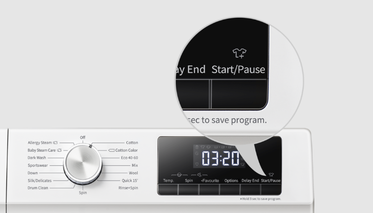 Hisense WDQY 901418 VJM Πλυντήριο-Στεγνωτήριο Ρούχων 9kg/6kg Ατμού 1400 Στροφές