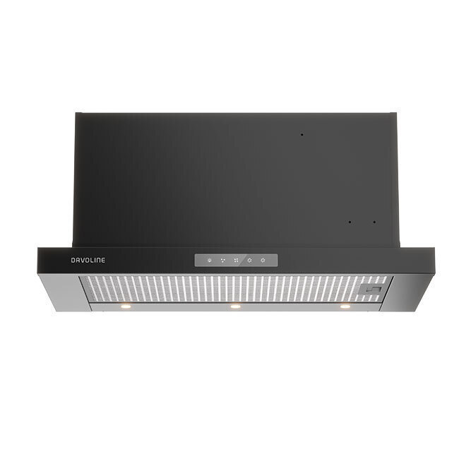 Davoline Ios Pro 60 Συρόμενος Απορροφητήρας 60cm Black