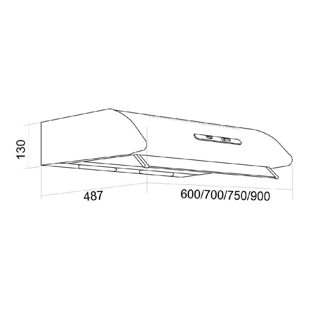 Davoline 160 ST WH 1M/1 Ελεύθερος Απορροφητήρας 60cm Λευκός