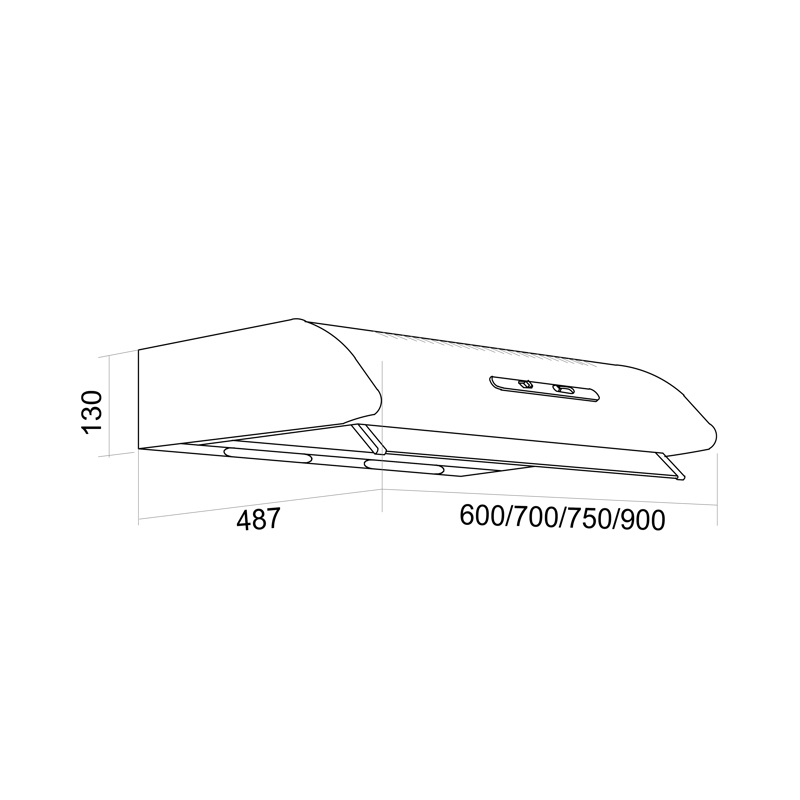 Davoline Olympia 160 ST BR 1M/1 Ελεύθερος Απορροφητήρας 60cm Καφέ