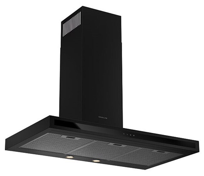 Davoline Square 90 Απορροφητήρας Καμινάδα 90cm Black