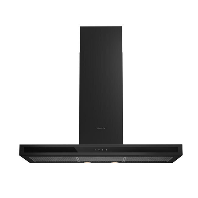 Davoline Square 90 Απορροφητήρας Καμινάδα 90cm Black