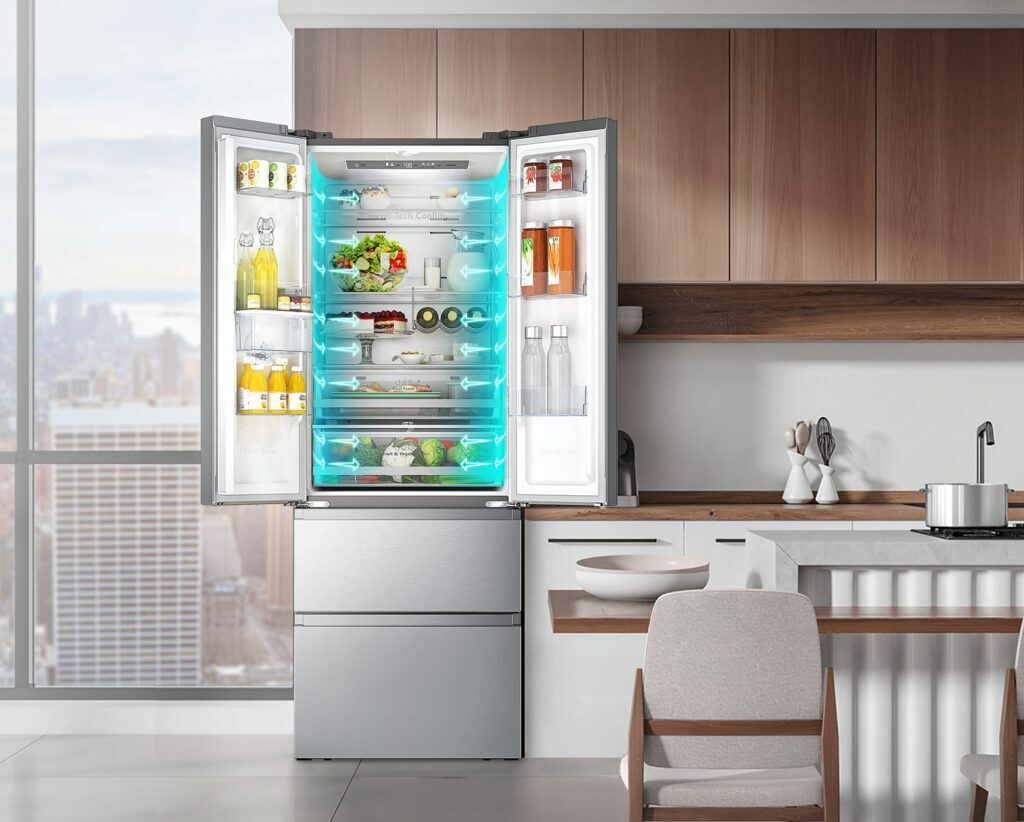 Hisense RF728N4SBFE Ψυγείο Ντουλάπα 560lt Total NoFrost Υ178.5xΠ91.4xΒ72.5εκ. Γκρι