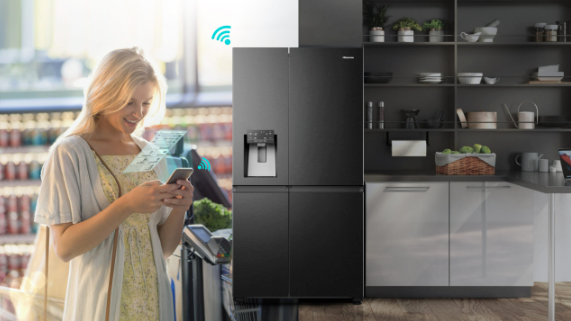 Hisense RQ758N4SBSE Ψυγείο Ντουλάπα NoFrost Υ178.5xΠ91.2xΒ72.5εκ. Inox