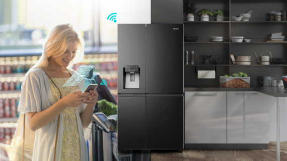 Hisense RQ760N4SBFE Ψυγείο Ντουλάπα Total NoFrost Υ178.5xΠ91.4xΒ72.5εκ. Inox