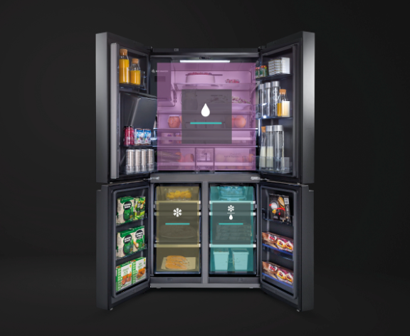 Hisense RQ760N4SBFE Ψυγείο Ντουλάπα Total NoFrost Υ178.5xΠ91.4xΒ72.5εκ. Inox