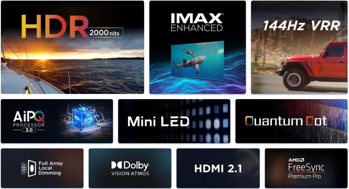 TCL Smart Τηλεόραση 65" 4K UHD QLED 65C845 HDR (2023)