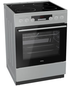 Korting KEC 6352 IPC 71lt Κουζίνα 71lt με Κεραμικές Εστίες Π60εκ. Inox