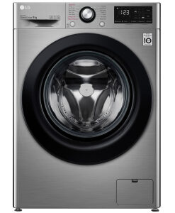 LG F4WV309S6TE Πλυντήριο Ρούχων 9kg με Ατμό 1400 Στροφών Inox