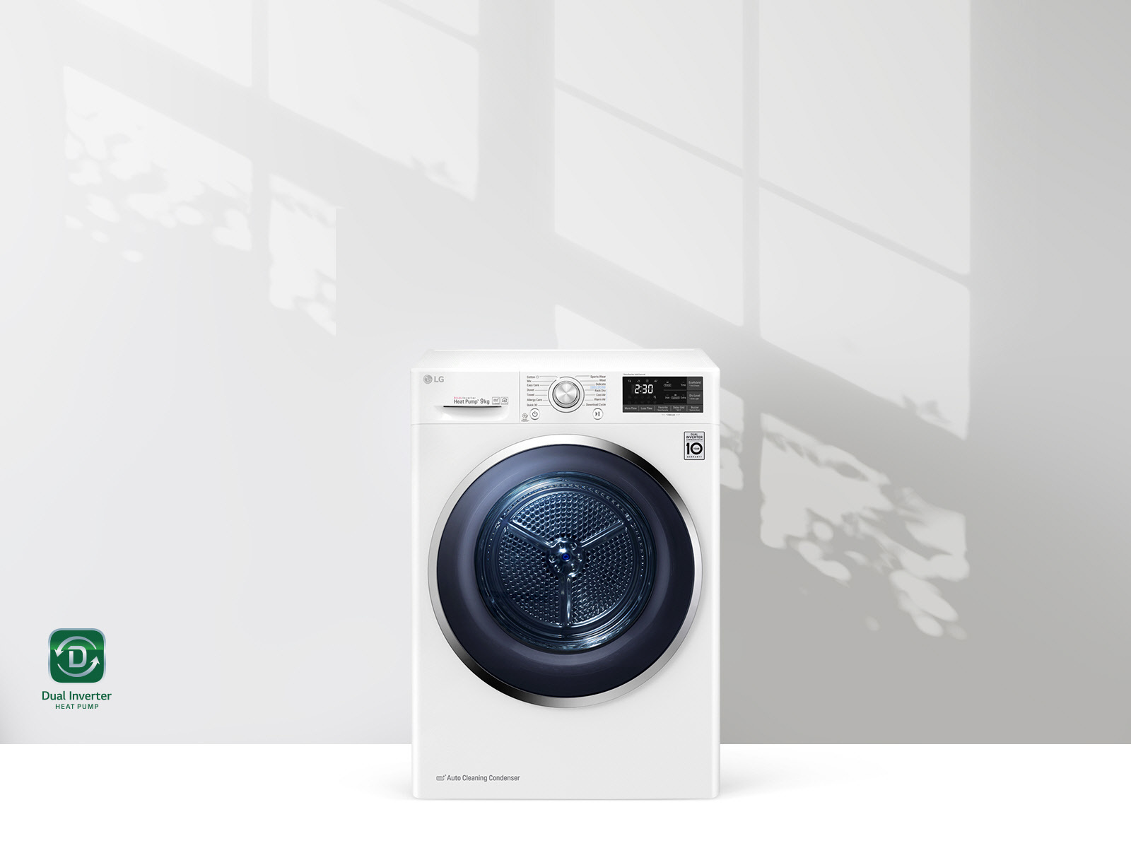 LG RC80U2AV3W Στεγνωτήριο 8kg A+++ με Αντλία Θερμότητας