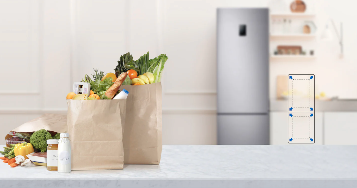 Samsung RB37J501MSA Ψυγειοκαταψύκτης 376lt NoFrost Υ201xΠ59.5xΒ67.5εκ. Inox