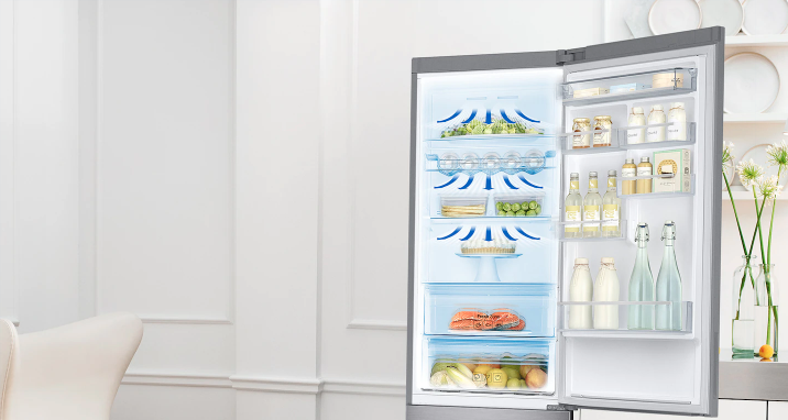 Samsung RB37J501MSA Ψυγειοκαταψύκτης 376lt NoFrost Υ201xΠ59.5xΒ67.5εκ. Inox