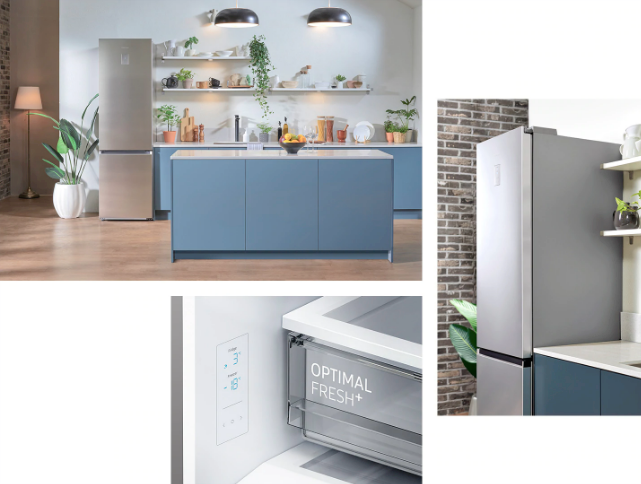 Samsung RB38T675DSA Ψυγειοκαταψύκτης 390lt Total NoFrost Υ203xΠ59.5xΒ65.8εκ. Inox