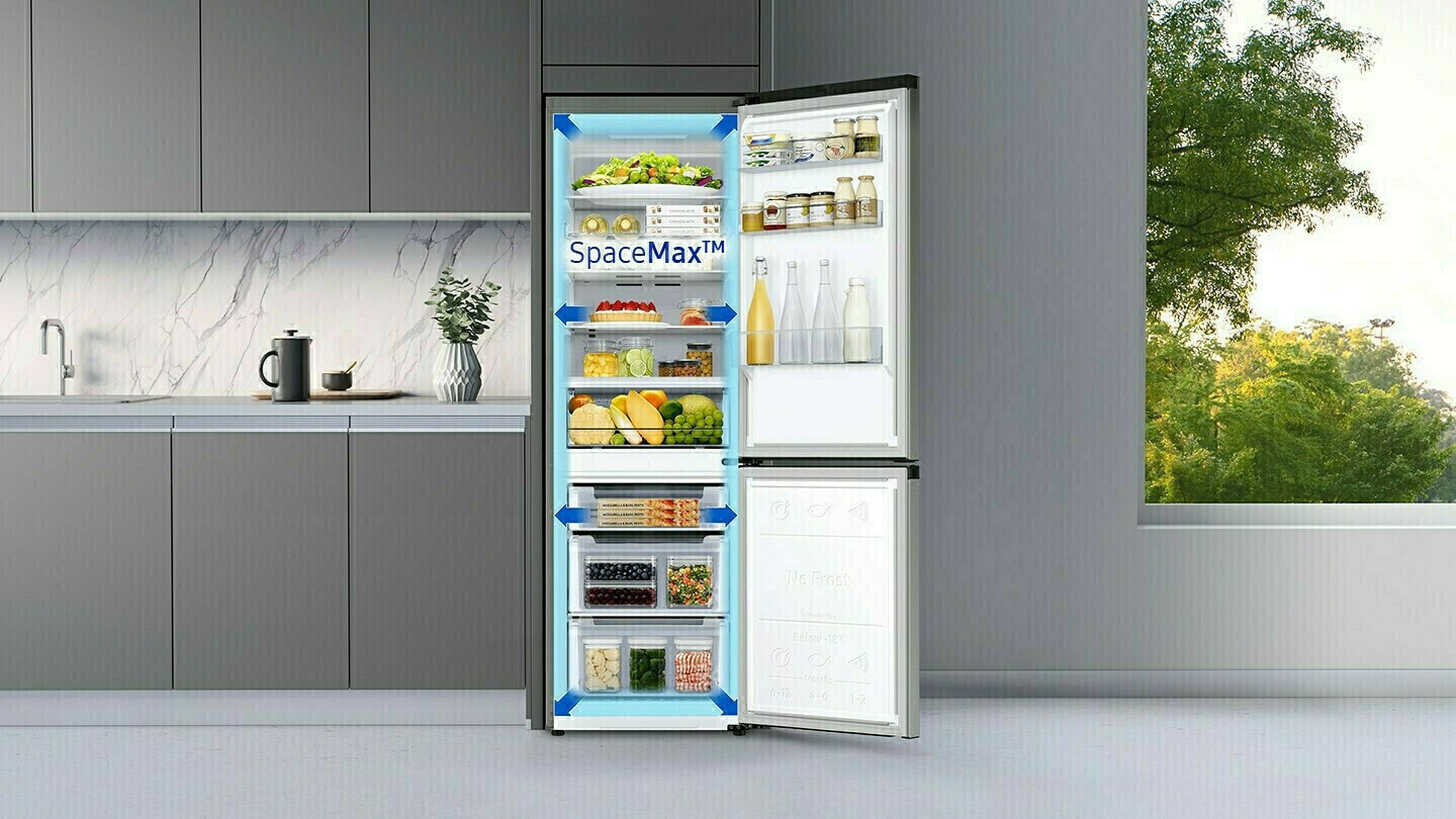 Samsung RB34T671DSA Ψυγειοκαταψύκτης 344lt NoFrost Υ185.3xΠ59.5xΒ65.8εκ. Inox