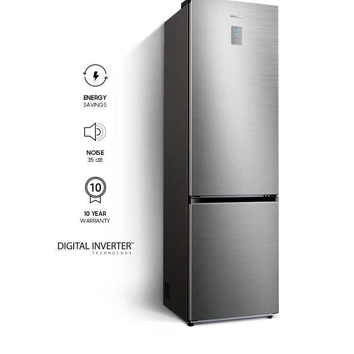 Samsung RB34T671DSA Ψυγειοκαταψύκτης 344lt NoFrost Υ185.3xΠ59.5xΒ65.8εκ. Inox