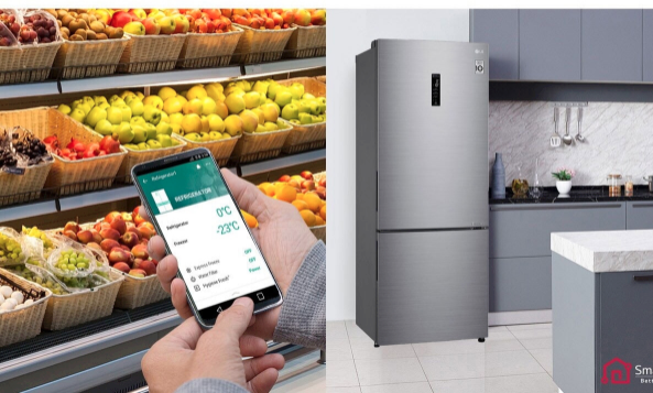 LG GBB566PZHMN Ψυγειοκαταψύκτης 462lt Total NoFrost Υ185xΠ70xΒ70εκ. Inox