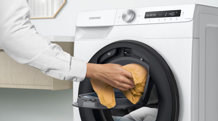 Samsung WW90T554DAW/S7 Πλυντήριο Ρούχων 9kg με Ατμό 1400 Στροφών