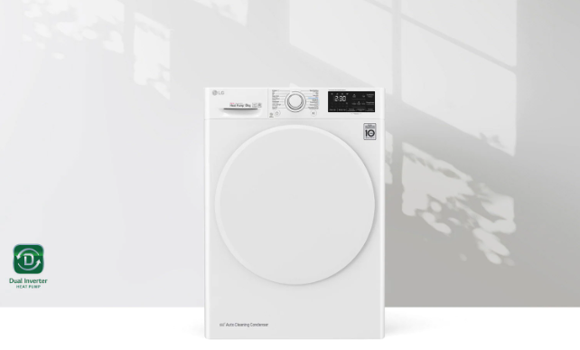 LG RC80U2AV0Q Στεγνωτήριο 8kg A+++ με Αντλία Θερμότητας
