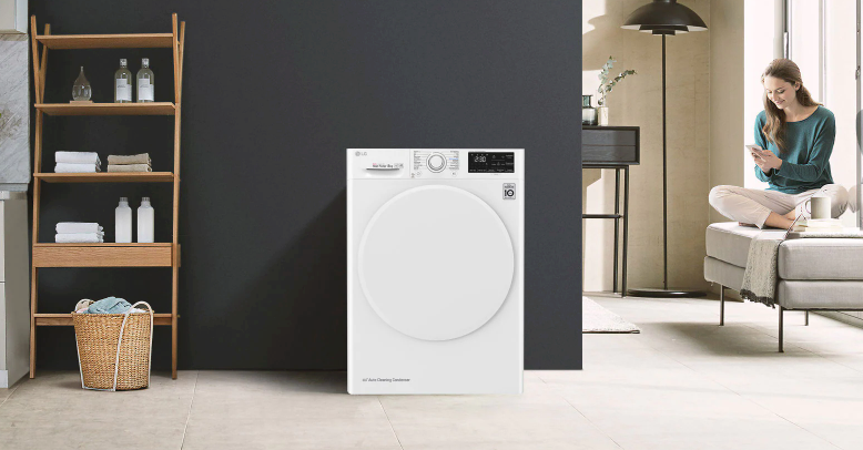 LG RH80V3AV0N Στεγνωτήριο 8kg A++ με Αντλία Θερμότητας