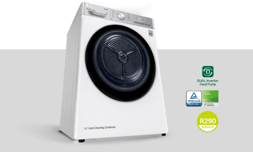 LG RH90V9AV2QR με Αντλία Θερμότητας 9kg A+++