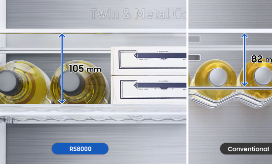 Samsung RB34T652ESA Ψυγειοκαταψύκτης 341lt NoFrost Υ185.3xΠ59.5xΒ65.8εκ. Inox