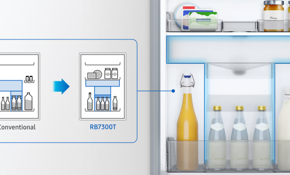 Samsung RB34T652ESA Ψυγειοκαταψύκτης 341lt NoFrost Υ185.3xΠ59.5xΒ65.8εκ. Inox