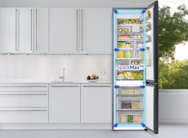 Samsung RB38T600DSA Ψυγειοκαταψύκτης 390lt Total NoFrost Υ203xΠ59.5xΒ59.5εκ. Inox