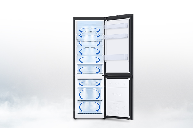Samsung RB34T672EBN / EF Ψυγειοκαταψύκτης 344lt Total NoFrost Υ185.3xΠ59.5xΒ65.8εκ. Μαύρος